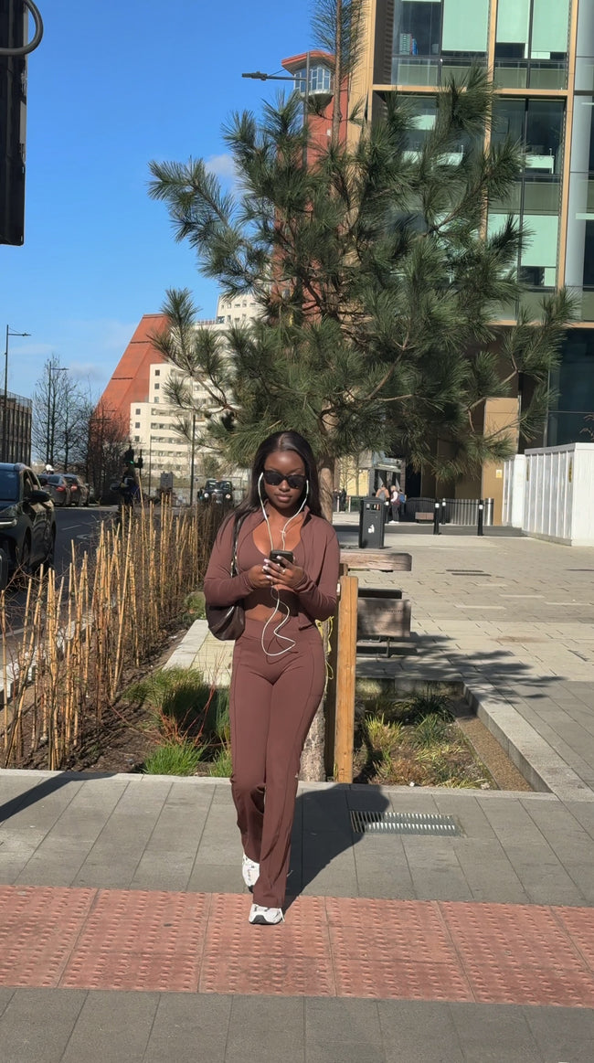 Cocoa Flare Studio Pants