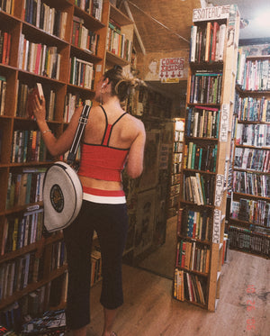 Record Store Organic Cotton Capri leggings
